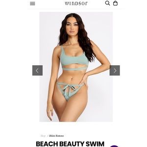 NWT Windsor beach beauty swim top and bottoms